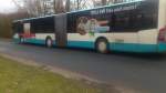 ...und dann auch noch mal dieser Citaro NB SW 580 mit seiner Werbung f�r die Rewe-Superm�rkte der Stadt.....und f�r Stefan's Musikworkshop    ....das ist dann auch einer der �ltesten Mercedes die im