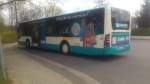 ....NB SW 543 der Citaro am Endhaltepunkt der Linie 5   mit sein Traffic Board f�r Lutz Berufsbekleidung