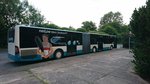 ......NB SW 586 f�hrt seit kurzem wieder ohne Werbung durch die Stadt   ...alle 6 Busse der Stadtwerke haben ihre Werbung vom G�terbahnhof verloren