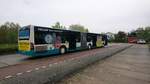 ....dann die Seitenansicht von NB SW 590 mit dem Traffic Board f�r HOCO M�bel und Werbung noch in eigener Sache f�r die Ausbildung bei den Stadtwerken 