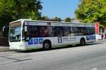 Linie 12 der Stadtwerke L�beck unterwegs im September 2018