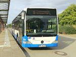 Mercedes Citaro II (314) an der Umsteigestelle Dierkower Kreuz der Rostocker Straßenbahn AG in Rostock am 28.