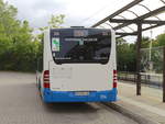 Heckansicht des Mercedes Citaro II (314) an der Umsteigestelle Dierkower Kreuz der Rostocker Straßenbahn AG in Rostock am 28.