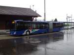 VZO-Mercedes Citaro NR.124 Baujahr 2013 am Bahnhof Bubikon am 28.4.14.