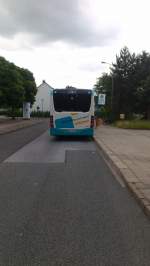 ...und dann noch die kleine Version des Citaro 3 NB SW 544 mit der Heckpartie am Endhaltepunkt in Monkeshof aber schon in Wartestellung um in Richtung Bahnhof aufzubrechen