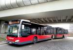 Mercedes Benz Citaro vom Verkehrsbetrieb Gschwindl bei der U1 Sation in Kaiserm�hlen/Wien im Dez.2013 gesehen.