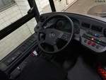 Der Fahrerplatz eines Mercedes Citaro III der Neubrandenburger Verkehrsbetriebe in Neubrandenburg.