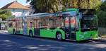 MB Citaro (2081) von Rh�nEnergie steht am Bahnhof in H�nfeld, 07-2020