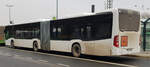 MB Citaro (2101) von Rh�nEnergie steht im Dezember 2021 am Bahnhof H�nfeld