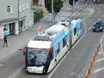 Solaris Urbino 18 MetroStyle der Städtischer Verkehrsbetrieb Esslingen in Esslingen.