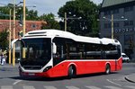 Graz Matzer Volvo 7900 Hybrid (ex Wiener Linien) als Linie 510 am Jakominiplatz, 03.08.2016