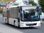 MAN Lion's City der Oppermann Transporte aus Deutschland in Sassnitz.