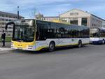 Neuware für FMO: SHA-XV 159 (Baujahr 2020) steht am Bahnhof Hessental und wird gleich nach Bühlertann fahren.