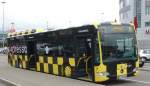 Der MB-Citaro LE-M�, wartet am Flughafen, Stuttgart ehe er wider zur�ck nach Reutlingen f�hrt.