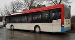 MB Citaro von Wartburgmobil Eisenach steht im Dezember 2021 am H�nfelder Hallenbad
