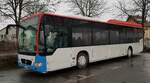 MB Citaro von Wartburgmobil Eisenach steht im Dezember 2021 am H�nfelder Hallenbad