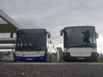 Wagen 130 von Steinbr�ck, ein Tedom C12G, ist neben Wagen 91, einem MB Integro der 1.