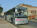 Mercedes Integro der Firma Westrich Reisen vor dem Bahnhof  Neustadt/Weinstra�e am 20.