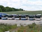 Setra 315 UL und Mercedes Integro und Solaris Urbino 12 und Setra 412 UL und Setra 315 NF der VVR in Bad Sülze.