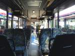 Innenraum eines Setra S315 NF von der R�ckbank aus.