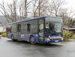 Einfahrt Setra S315 NF der Schmetterlingreisen.de im Liniendienst bei der Einfahrt am Bahnhof Ebermannstadt am 29.