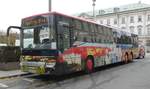 Setra von  Sound of Music  steht bereit f�r die n�chste Stadtrundfahrt in Salzburg im Dezember 2018