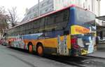 Setra von  Sound of Music  steht bereit f�r die n�chste Stadtrundfahrt in Salzburg im Dezember 2018