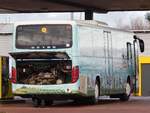 Setra 415 UL von Regionalbus Rostock in Neubrandenburg.
