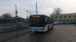 ....im Januar am Bahnhof von Pasewalk stand dieser Setra mit dem Fahrziel: Torgelow 
