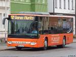 Setra 415 NF der PVM Waren in Neubrandenburg.