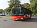 Anfahrt eines Setra S 300er-Serie NF als Linienbus zum S-Bahnhof Gr�nau am 26.