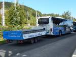 Volvo 8700 der VVR mit Fahrradanhänger in Sassnitz.