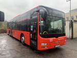 S-RS 2216 (Baujahr 2012) von Regiobus Stuttgart steht am 29.3.2020 auf deren Abstellplatz in G�ppingen.