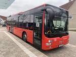 S-RS 131 (Baujahr 2011) von Regiobus Stuttgart steht am 29.3.2020 am ZOB in Abtsgm�nd.