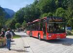 MAN Lion`s City der RVO verl�sst die Ortschaft K�nigsee, 06-2022