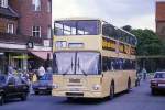 Berlin Frohnau - MAN Doppelstockbus Linie 15 zur Wittenauer Stra�e  am 6.5.1989 