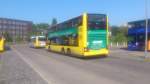 .....MAN Lion's City DD an der Hertzallee mit Werbung von M�bel H�bner 