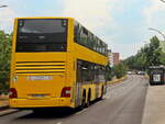 MAN Lion's City DD Nummer 3302 der BVG in Berlin Rudow nun in Richtung U-Bahnhof Rudow am 02.