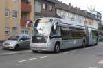 Vossloh Gliederbus mit Wasserstoff Antrieb hier am 20.4.2013 im  Stadtgebiet von H�rth als Linie 120 unterwegs.