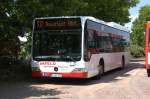 Mercedes Citaro Linienbus am Bahnhof Deidesheim am 31.5.2014.
Bus tr�gt die Firmenaufschrift Imfeld und f�hrt f�r VRN.