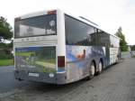 Reiseomnibus SETRA 319 UL der Grevesm�hlener Busbetriebe [GBB] mit Werbung f�r den Landkreis Nordwestmecklenburg als Urlaubsregion, siehe auch Modell - AMW 715109, Grevesm�hlen 24.09.2008 