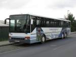 Reiseomnibus SETRA 319 UL der Grevesm�hlener Busbetriebe [GBB] mit Werbung f�r den Landkreis Nordwestmecklenburg als Urlaubsregion, siehe auch Modell - AMW 715109, Grevesm�hlen 24.09.2008 
