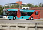Rebus Setra als Linie 119 von Bad Doberan nach Warnemünde-Werft am 19.05.2023 in Warnemünde Werft.