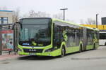 Am Vormittag des 23.03.2024 stand der Man Lions City in H�he Rostock Hauptbahnhof/S�d.