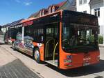 MAN Lion's City der PVM Waren mit Anh�nger in Neubrandenburg.