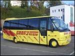 Mercedes Teamstar von Graf's Reisen aus Deutschland im Stadthafen Sassnitz.