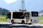 Citybus W�rgl, Midibus auf der Linie 4 Hauptbahnhof - Ein�den, fotografiert an der Wendestelle Ein�den am 27.06.2011
