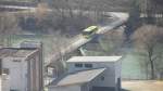 Ein Solaris Urbino am 22.3.2012 auf der Innbr�cke bei Brixlegg.