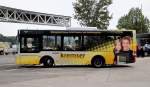 POSTBUS MAN LIONs CITY,seit Sommer 2011 die neuen Stadtbusse  unser Kremser im Auftrag der Stadt Krems an der Donau/�sterreich.Hier bei der Haltestelle  Schiffstation.Foto vom Herbst 2011.
