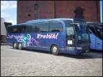 Mercedes Travego von Kreb�hl aus Deutschland in Stralsund vor dem Ozeaneum.